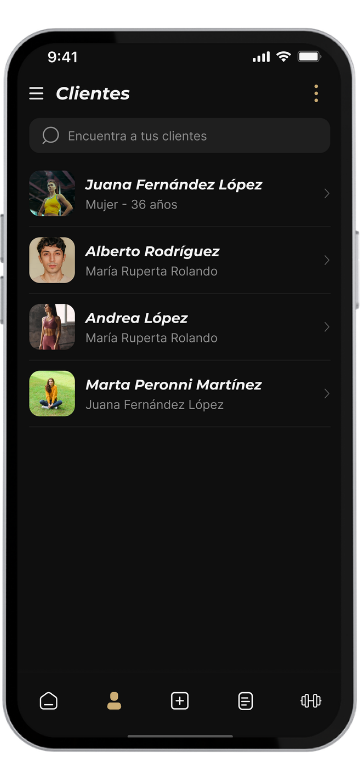 Gestión de clientes